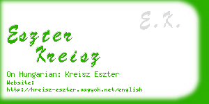 eszter kreisz business card